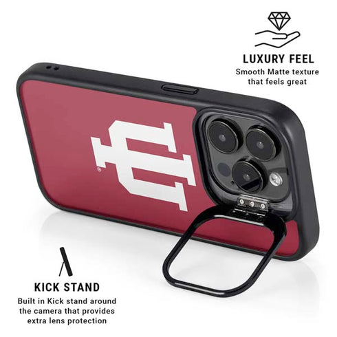 Indiana University IU Logo iPhone 16 Pro Kickstand Case
